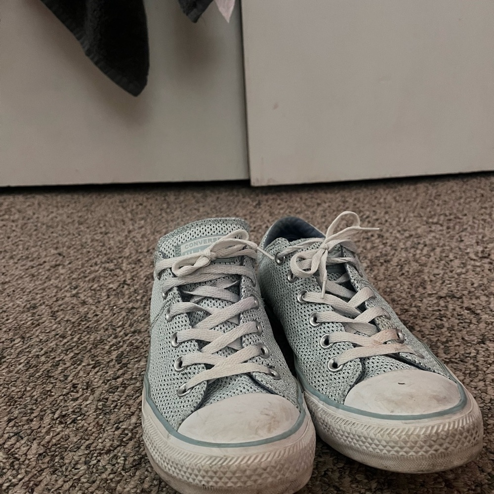 Light Blue Low-Top Converse